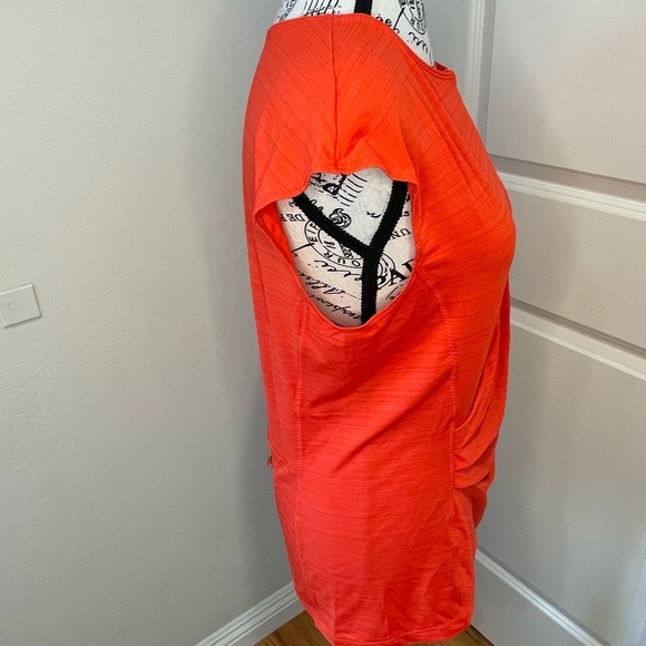 Athleta Cycling Size Large Orange/Tangerine Color Top - Picture 5 of 13